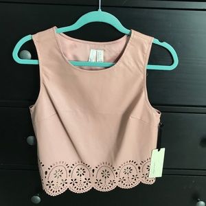 Faux Leather Tank
